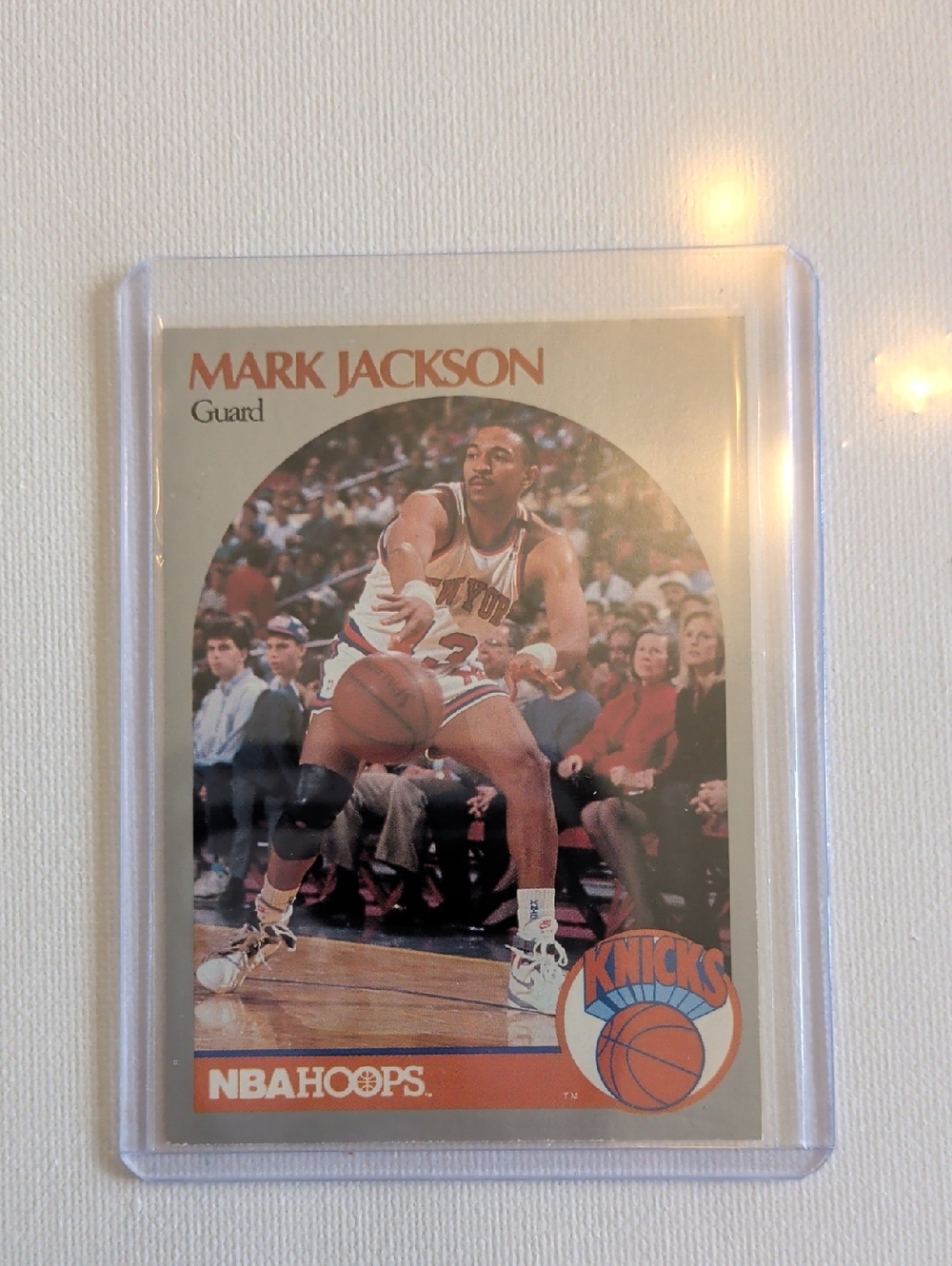 1990 NBA HOOPS -Mark Jackson/Menendez Brothers - MINT